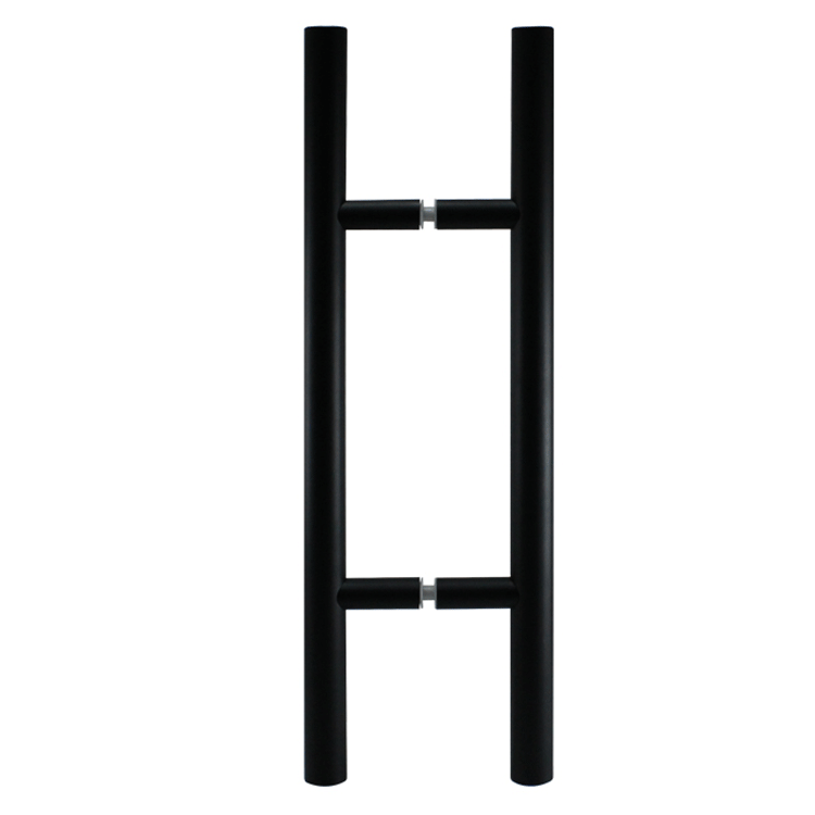 1-1/4” DIAMETER - LADDER PULL HANDLE BACK-TO-BACK - BLACK FINISH - 304 STAINLESS STEEL - MOD. L20