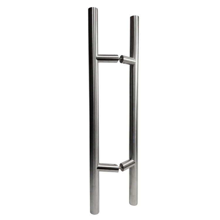 1-1/4” DIAMETER - 155º OFFSET LADDER PULL HANDLE BACK-TO-BACK - SATIN STAINLESS STEEL MOD. L27