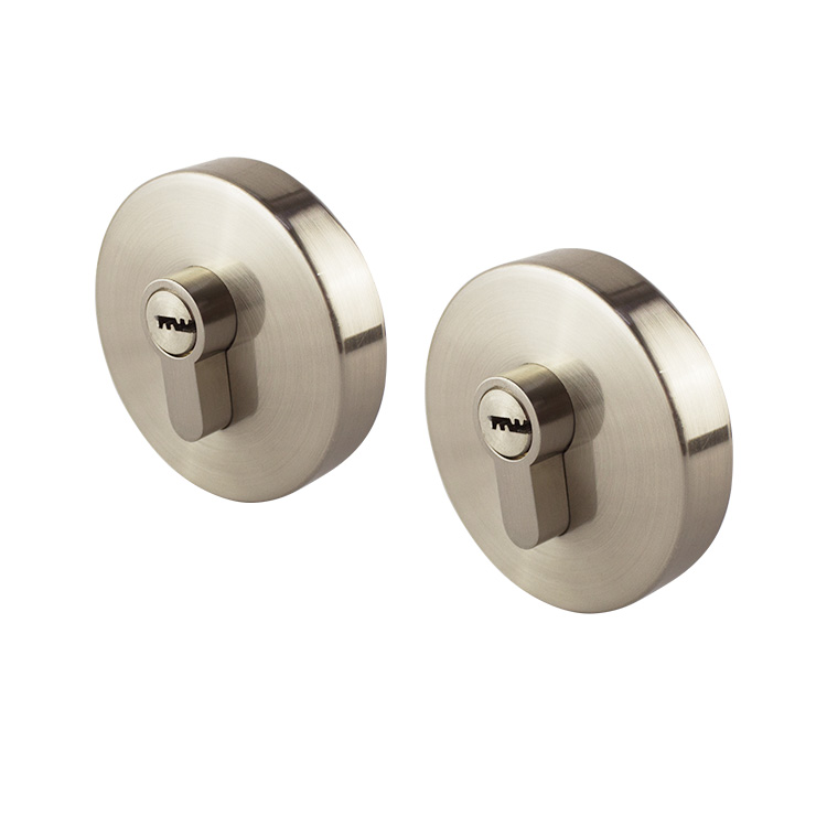 HIGH SECURITY ROUND DEADBOLT - DOUBLE SIDED CYLINDER AND THUMB TURN CYLINDER - MOD. RD10