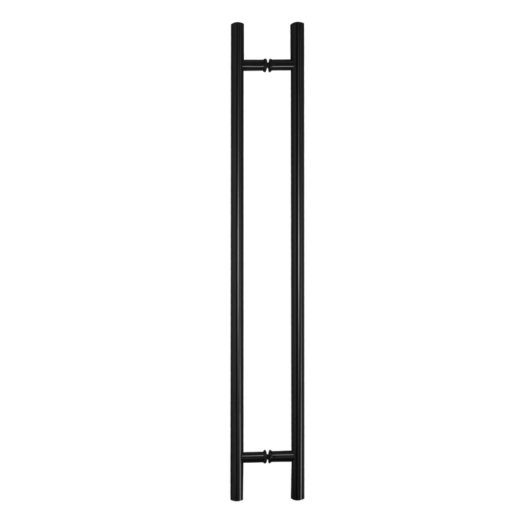 1-1/4&quot;, 13/16” DIAMETERS - LADDER PULL HANDLE BACK-TO-BACK - BLACK STAINLESS STEEL MOD. VS-863N