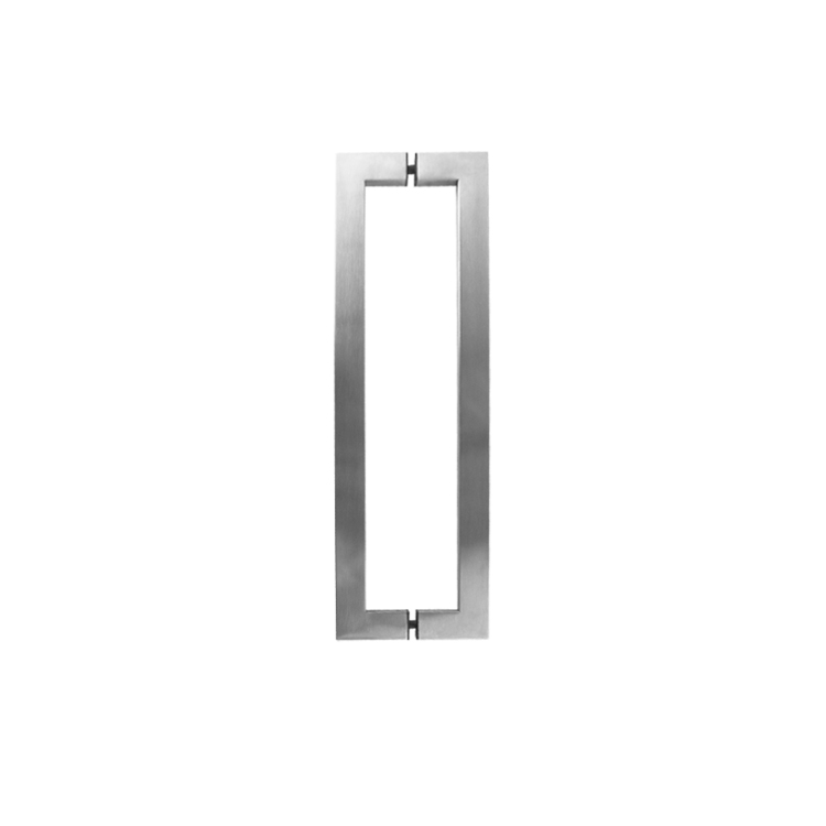 5/8&quot; × 1-1/4&quot; SQUARE PULL HANDLE BACK-TO-BACK - SATIN FINISH - 304 STAINLESS STEEL - MOD. CHCP005