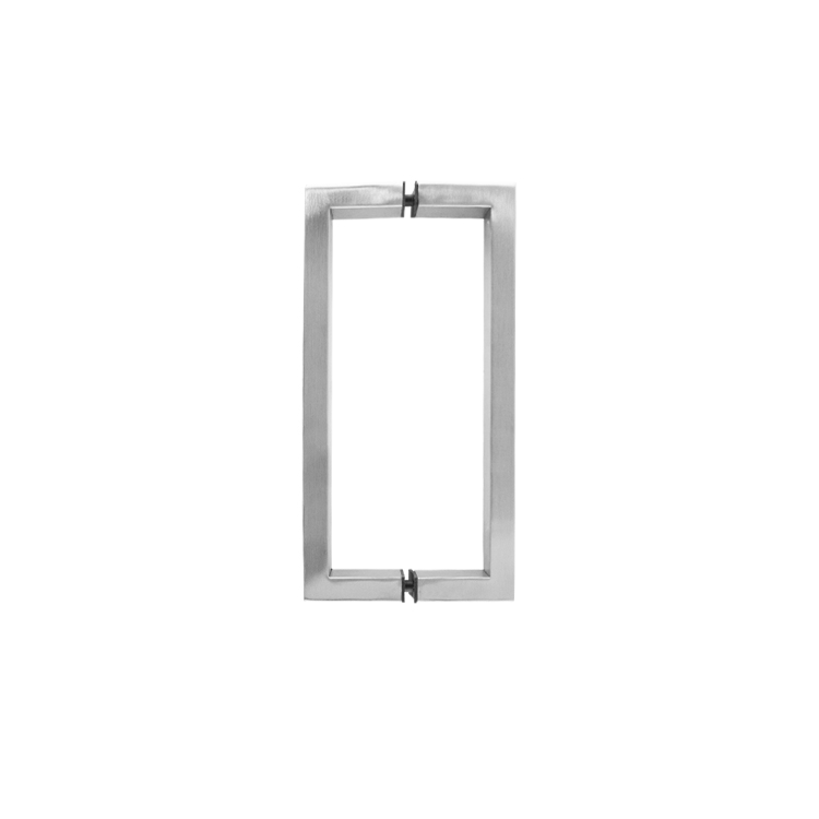 1-5/8&quot; × 3/4&quot; RECTANGULAR PULL HANDLE BACK-TO-BACK - SATIN FINISH - 304 STAINLESS STEEL - MOD. CHCP011