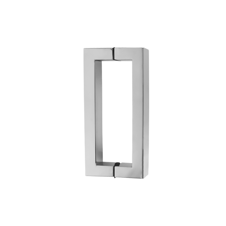 1-1/4” × 1-1/2” RECTANGULAR PULL HANDLE BACK-TO-BACK - POLISHED FINISH - 304 STAINLESS STEEL - MOD. CHCP004