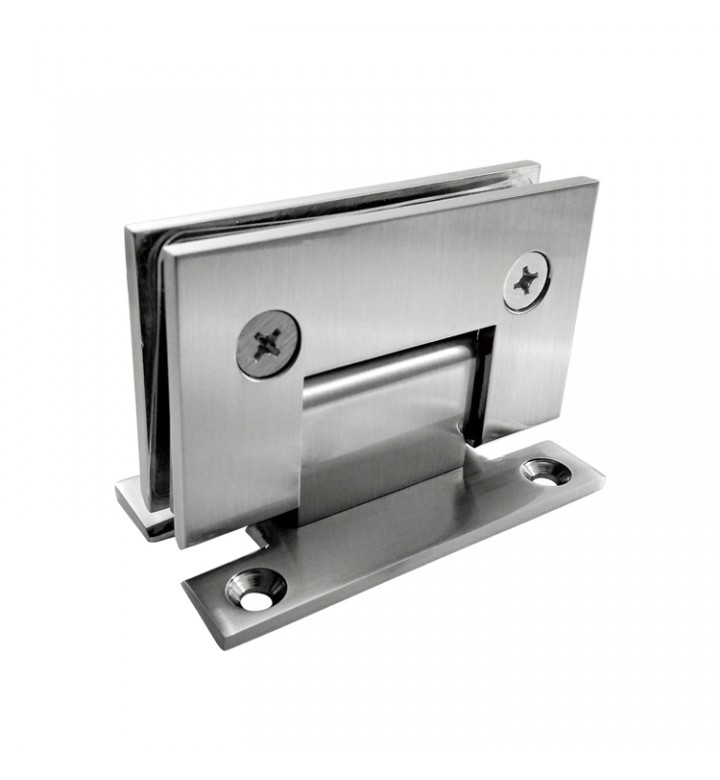 90° WALL MOUNT &quot;H&quot; BACK PLATE HINGE - SOLID BRASS - MOD. VTR-101A