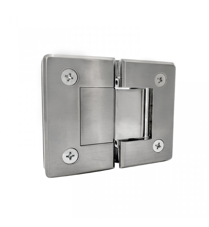 180° GLASS-TO-GLASS HINGE - SOLID BRASS - MOD. VTR-123
