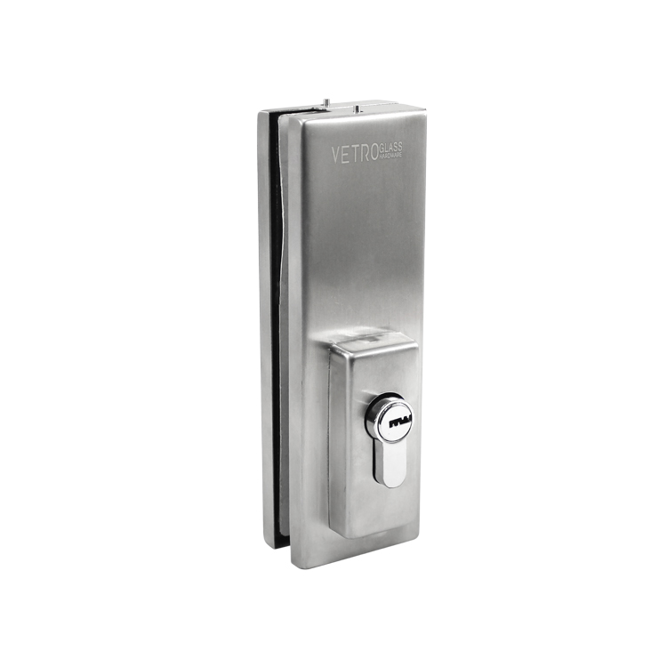 EUROPEAN PATCH DOOR LOCK - 304 STAINLESS STEEL MOD. PF-2001