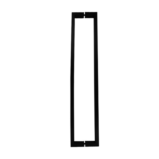 [CHCP011-800N] 1-5/8&quot; × 3/4&quot; RECTANGULAR PULL HANDLE BACK-TO-BACK - BLACK FINISH - 304 STAINLESS STEEL - MOD. CHCP011
