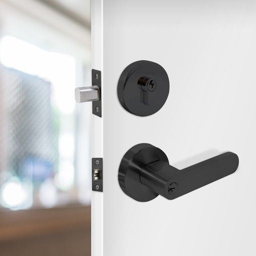 HIGH SECURITY ROUND DEADBOLT - DOUBLE SIDED CYLINDER AND THUMB TURN CYLINDER - MOD. RD10