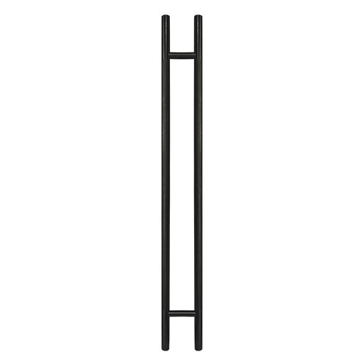 [L2239X50NE-SET] 50&quot; LADDER PULL HANDLE BACK-TO-BACK - BLACK FINISH - 304 STAINLESS STEEL - MOD. L22