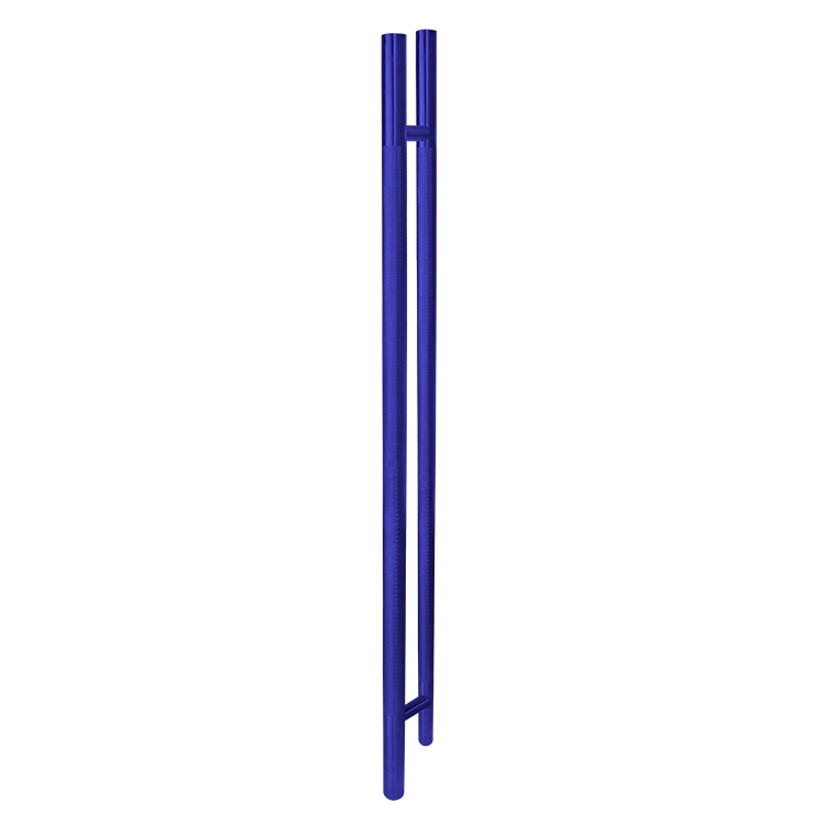 MANILLÓN TIPO H MOLETEADO - AZUL - 50&quot; - MODULAR - ACERO INOXIDABLE 304 - MOD. L22 (SET)