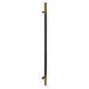 MANILLÓN TIPO H MOLETEADO - NEGRO/LATÓN SATINADO - 50&quot; - MODULAR - ACERO INOXIDABLE 304 - MOD. L22 (SET)