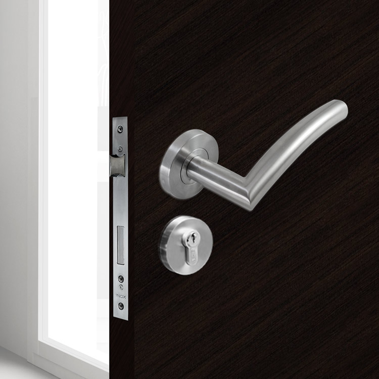 EURO LEVER SET - HOLLOW STAINLESS STEEL CMHP008