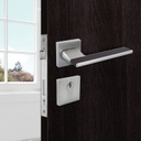 VENECIA TÜRGRIFFE DOOR LOCK GRAY/BROWN LEATHER TUR.MAN.7426GC