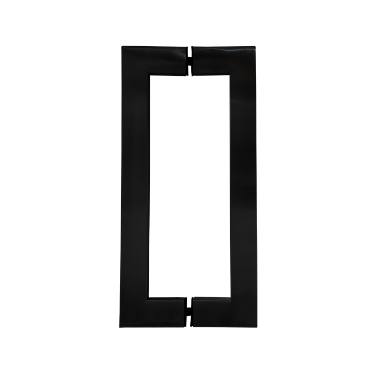 1-1/4” × 1-1/2” RECTANGULAR PULL HANDLE BACK-TO-BACK - BLACK FINISH - 304 STAINLESS STEEL - MOD. CHCP004