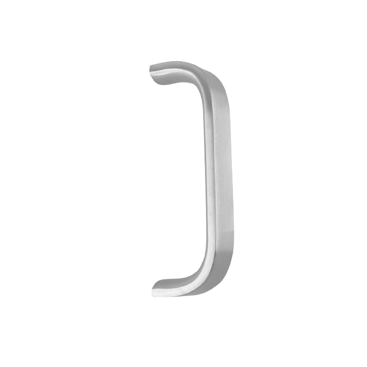 6-7/14&quot; LENGTH, &quot;C&quot; SOLID FLAT DOOR PULL SINGLE-SIDED STAINLESS STEEL MOD.VS-043