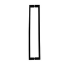 1-5/8&quot; × 3/4&quot; RECTANGULAR PULL HANDLE BACK-TO-BACK - BLACK FINISH - 304 STAINLESS STEEL - MOD. CHCP011