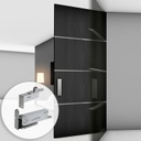 HEAVY DUTY HYDRAULIC DOOR PIVOT WITH SOFT-STOP - MAX. 220LB - STAINLESS STEEL MOD. JK05204