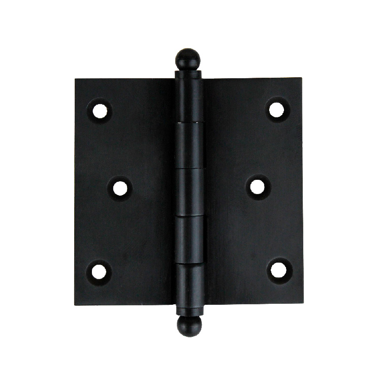 FULL MORTISE BUTT HINGE WITH BALL FINIALS - SOLID BRASS - MOD. 30 ORB