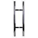 1-1/4” DIAMETER - LADDER PULL HANDLE BACK-TO-BACK - POLISHED FINISH - 304 STAINLESS STEEL - MOD. L20