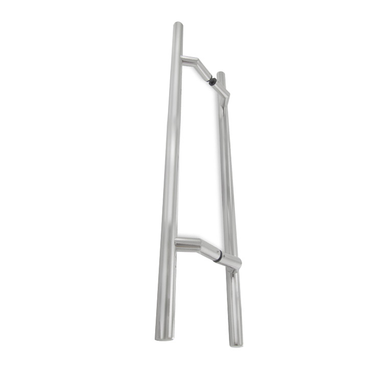 1-1/4” DIAMETER - 135º OFFSET LADDER PULL HANDLE BACK-TO-BACK - SATIN STAINLESS STEEL MOD. L42