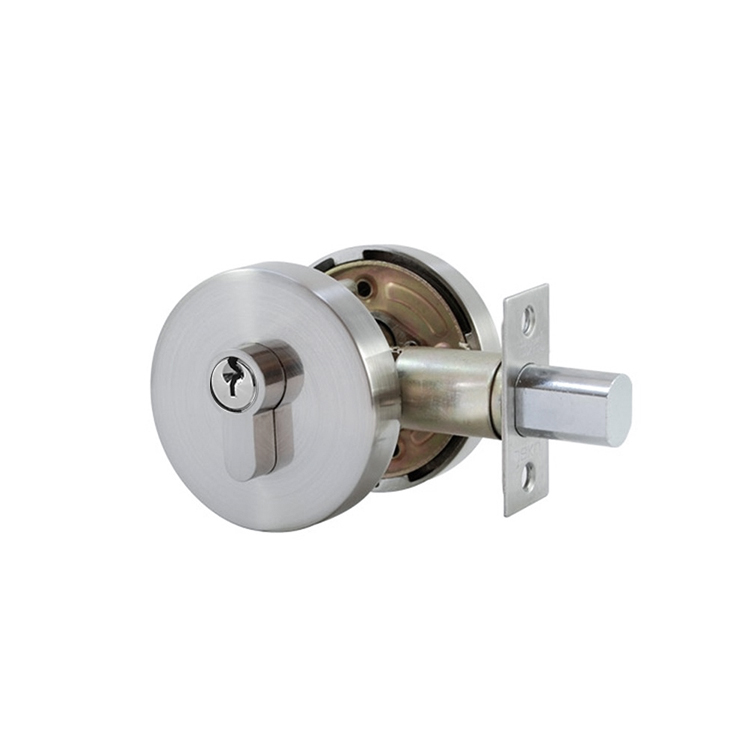 ROUND DEADBOLT - DOUBLE SIDED CYLINDER AND THUMB TURN CYLINDER - MOD. RD10