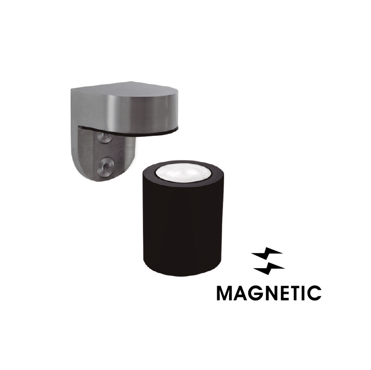 MAGNETIC DOOR STOP - FLOOR-DOOR MOUNT - 304 STAINLESS STEEL MOD. JK13186