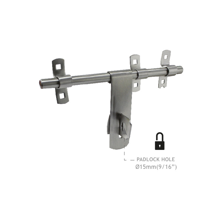 SLIDING LATCH BOLT - STAINLESS STEEL 304 MOD. DA-1901-10 