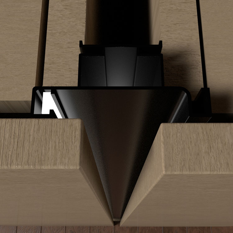 GOLA LED RECESSED VERTICAL DOUBLE GRIP PROFILE MOD. LAGO011