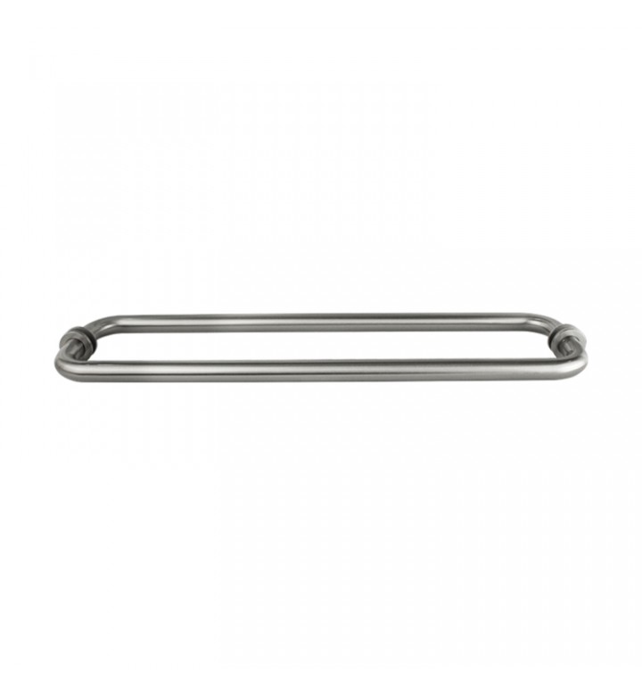 (18&quot;, 24&quot;) STANDARD TUBULAR BACK-TO-BACK TOWEL BAR - STAINLESS STEEL - MOD. L18D