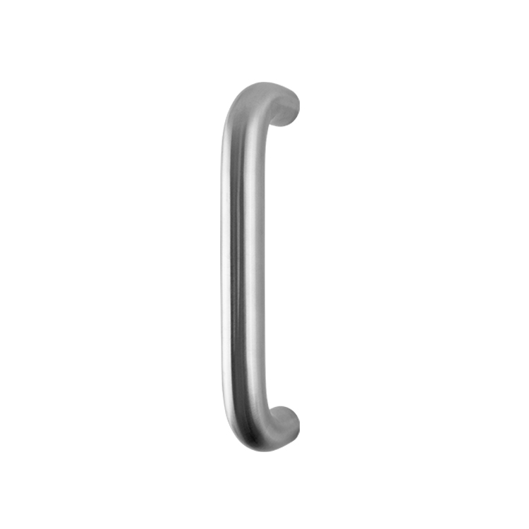 1” DIAMETER - SOLID DOOR PULL HANDLE SATIN, EXTERIOR ONLY, 304 STAINLESS STEEL MOD. W8103HD