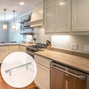 CABINET HANDLE - 304 SOLID STAINLESS STEEL - MOD. W40012 