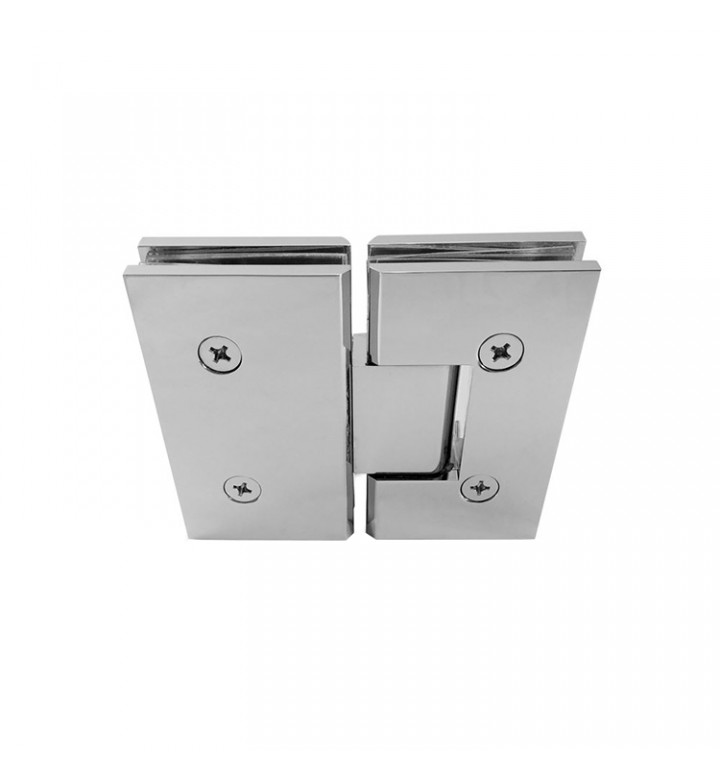 180° GLASS-TO-GLASS HINGE - SOLID BRASS - MOD. VTR-103