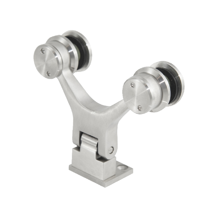 90° WALL-MOUNT &quot;SPIDER&quot; TYPE 2-WAY HINGE - STAINLESS STEEL MOD.JK75110