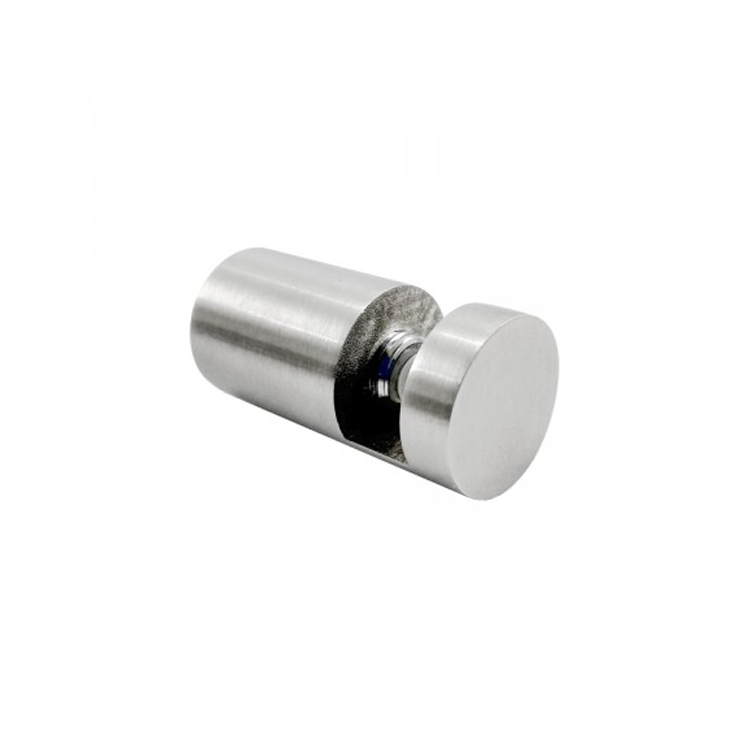GLASS SUPPORT ROUND - STAINLESS STEEL  MOD.CY-016SS