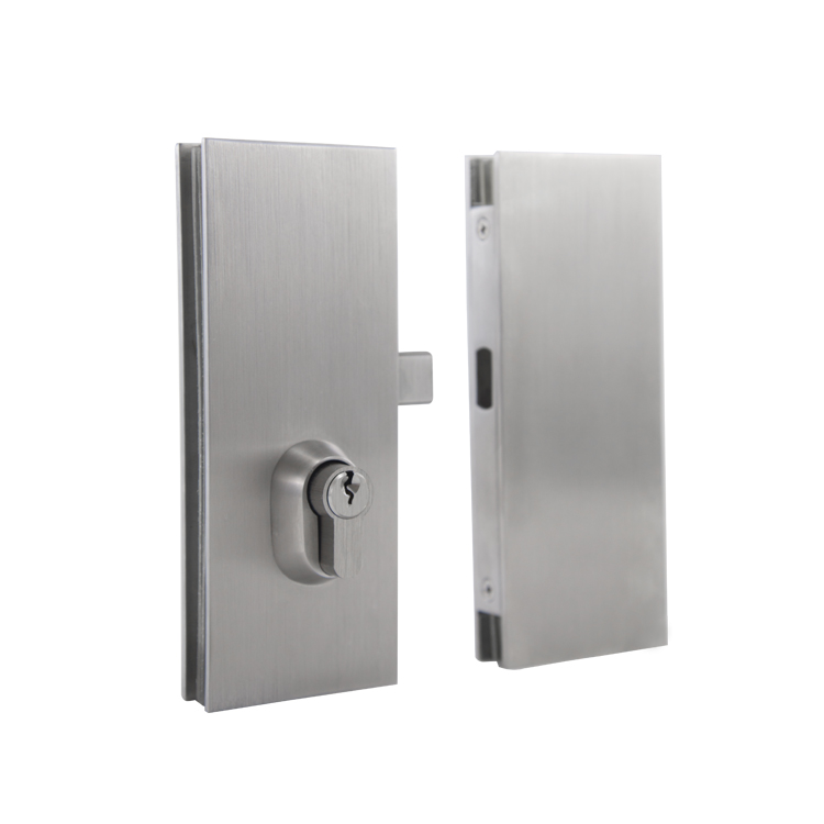 RECTANGULAR CENTER LOCK AND KEEPER - BAR LOCK OR HOOK LOCK - STAINLESS STEEL MOD. JC10