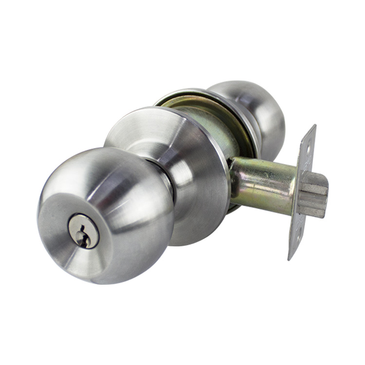 DOOR KNOB COMBO LOCK SET WITH DEADBOLT - STAINLESS STEEL MOD.281