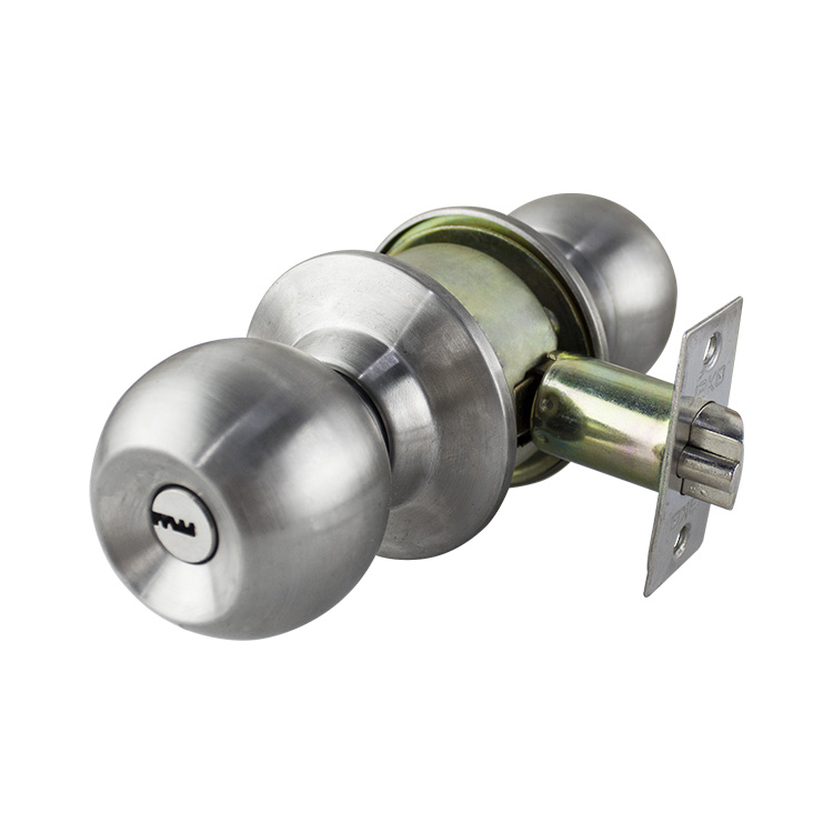 HIGH SEGURITY DOOR KNOB COMBO LOCK - STAINLESS STEEL MOD.281