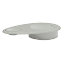GRAY OVAL CABLE GROMMET MOD.012-03-60