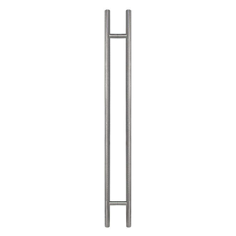 50&quot; KNURLED LADDER PULL HANDLE - BACK-TO-BACK - SATIN FINISH - 304 STAINLESS STEEL - MOD. L22