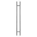50&quot; KNURLED LADDER PULL HANDLE - BACK-TO-BACK - SATIN FINISH - 304 STAINLESS STEEL - MOD. L22