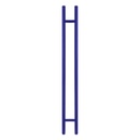 50&quot; KNURLED LADDER PULL HANDLE - BACK-TO-BACK - BLUE FINISH - 304 STAINLESS STEEL - MOD. L22