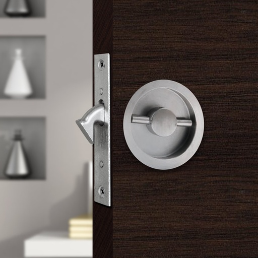 ROUND POCKET DOOR LOCK CMY070