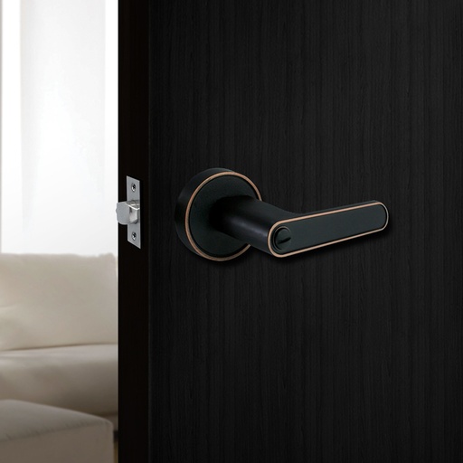 SEVILLA RESIDENTIAL TUBULAR LEVERSET 9108 BLACK/COPPER