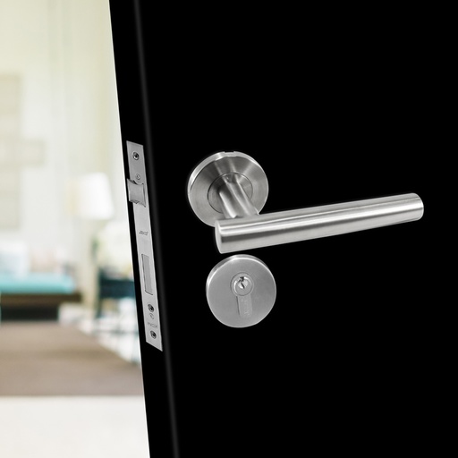 [CMHP005] 861 EURO LEVER SET - HOLLOW STAINLESS STEEL CMHP005