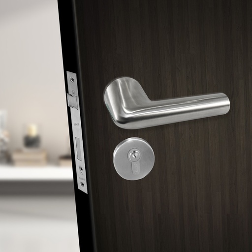 [CMH142] FADDY EURO LEVER SET - STAINLESS STEEL CMH142