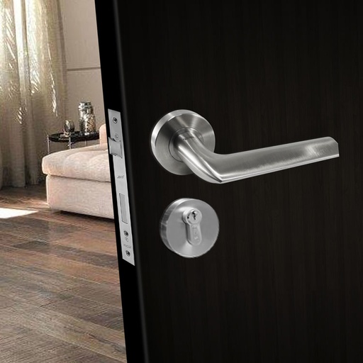 [CMH015] FRISO EURO LEVER SET - SOLID STAINLESS STEEL CMH015