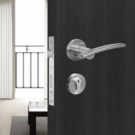 [CMH069] OGEIA EURO LEVER SET - SOLID STAINLESS STEEL CMH069