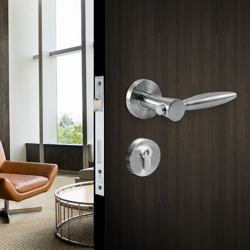 [CMH018] ALMIKE EURO LEVER SET - SOLID STAINLESS STEEL CMH018