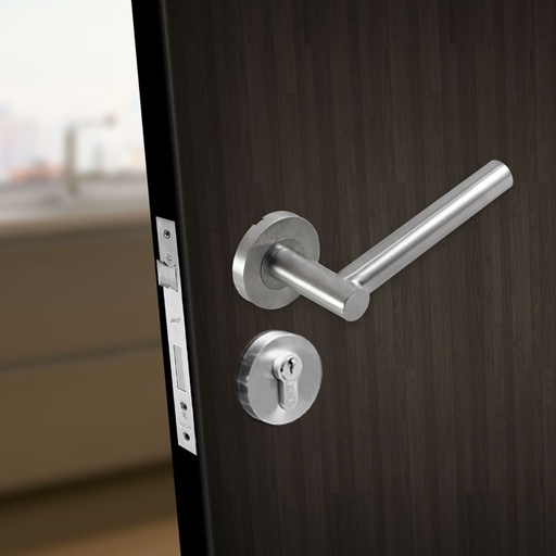 [CMHP007] AMARA EURO LEVER SET - HOLLOW STAINLESS STEEL CMHP007