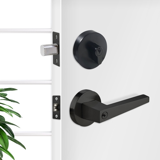 ROUND DEADBOLT - DOUBLE SIDED CYLINDER AND THUMB TURN CYLINDER - MOD. RD10